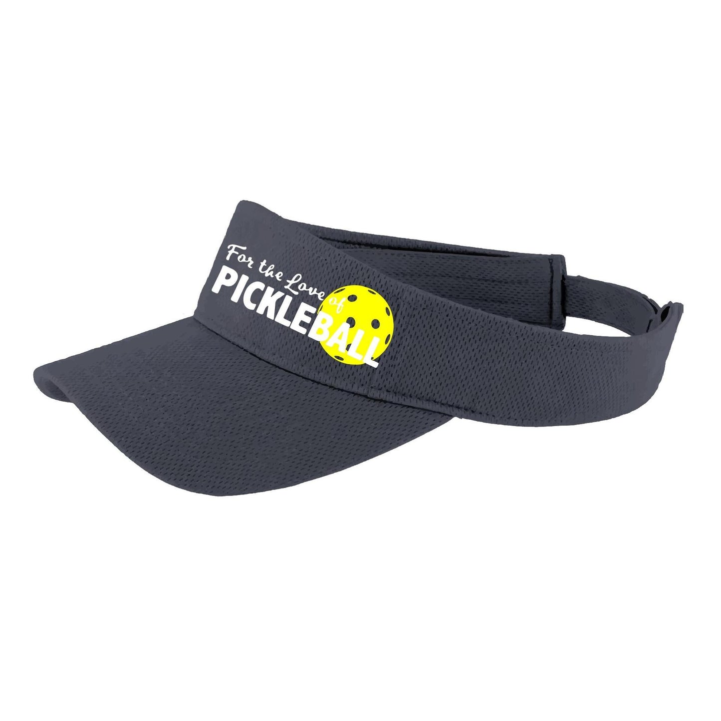 For The Love Of Pickleball | Pickleball Visors | Moisture Wicking 100% Polyester