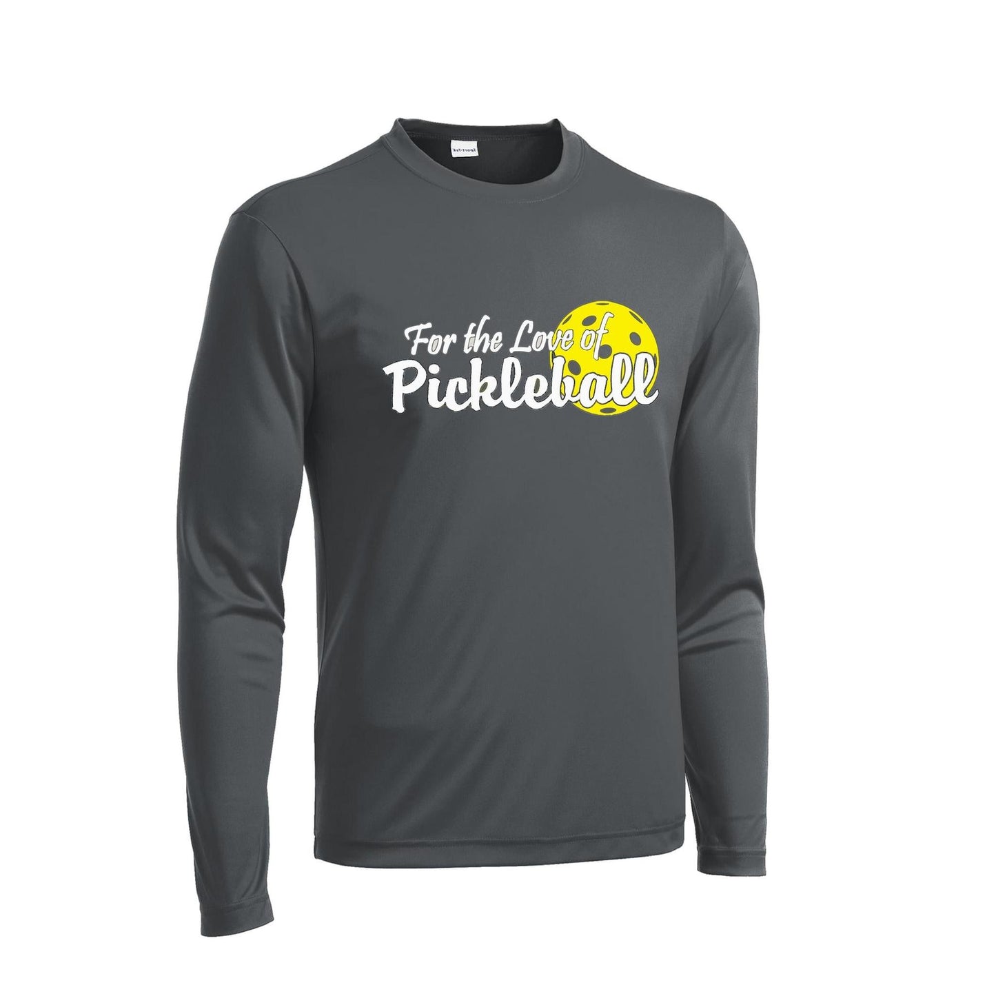 For the Love of Pickleball | Men's Long Sleeve Athletic Performance T-Shirt | 100% Polyester