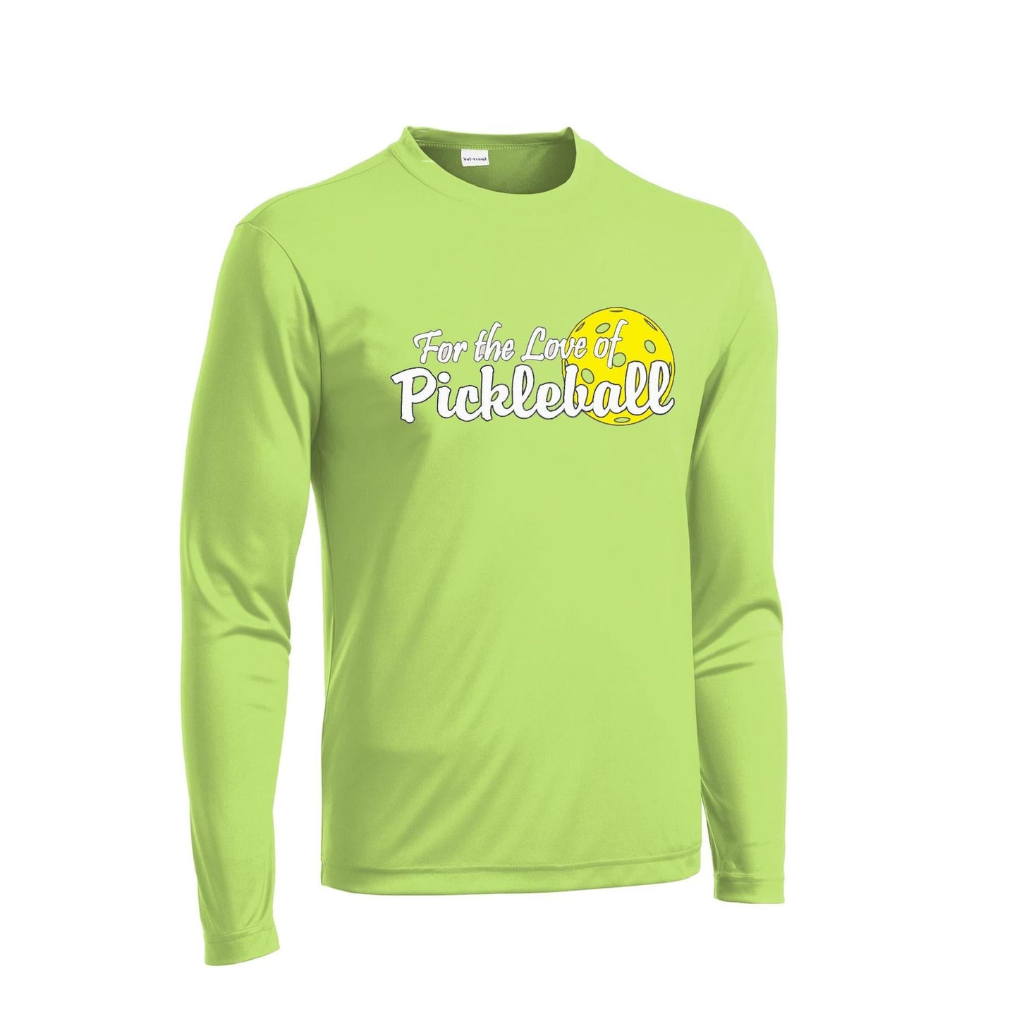 For the Love of Pickleball | Men's Long Sleeve Athletic Performance T-Shirt | 100% Polyester