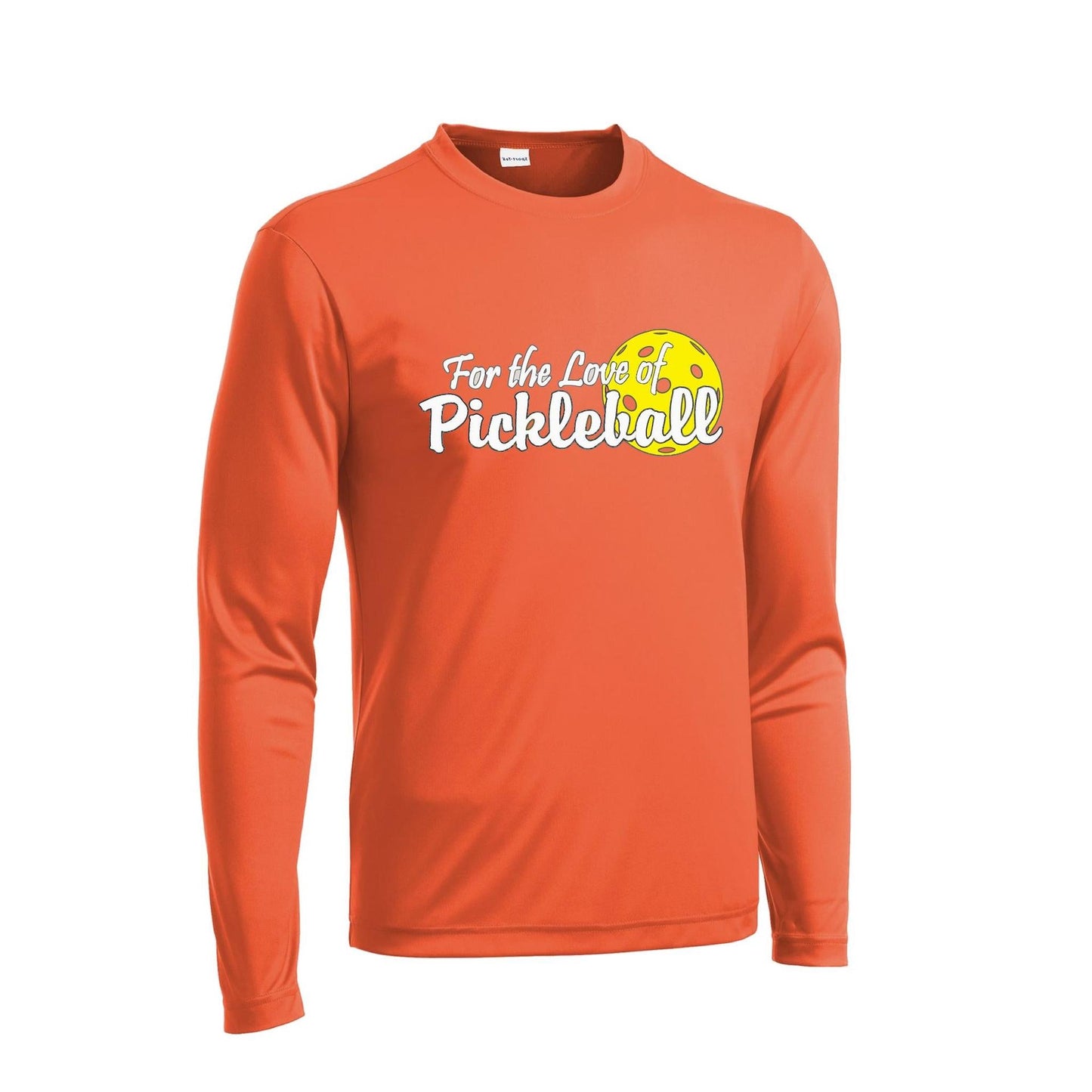 For the Love of Pickleball | Men's Long Sleeve Athletic Performance T-Shirt | 100% Polyester