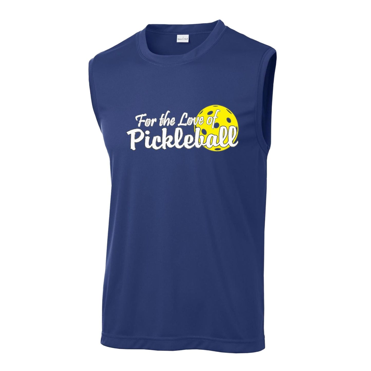 For the Love of Pickleball | Men's Sleeveless Athletic Performance T-Shirt | 100% Polyester