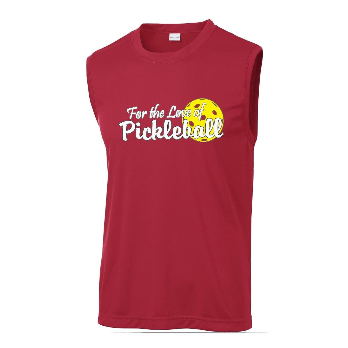 For the Love of Pickleball | Men's Sleeveless Athletic Performance T-Shirt | 100% Polyester