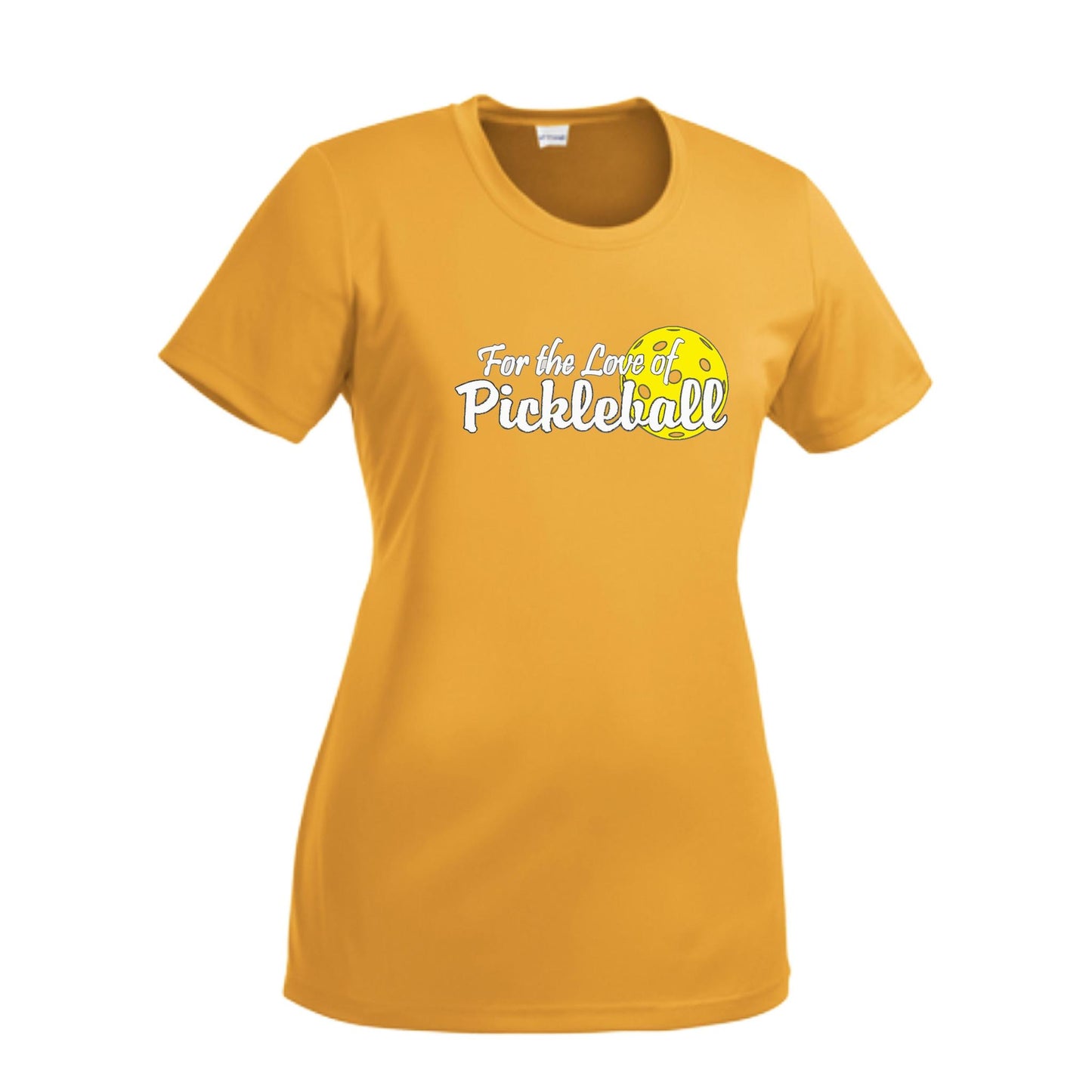 For the Love of Pickleball | Women’s Short Sleeve Crewneck Pickleball T-Shirts | 100% Polyester
