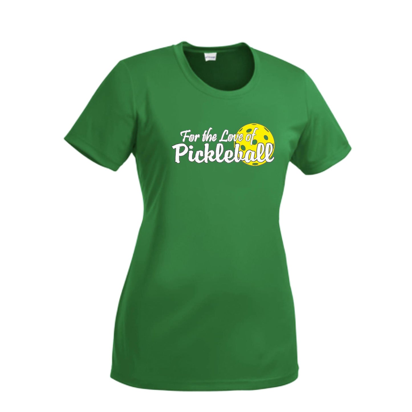For the Love of Pickleball | Women’s Short Sleeve Crewneck Pickleball T-Shirts | 100% Polyester