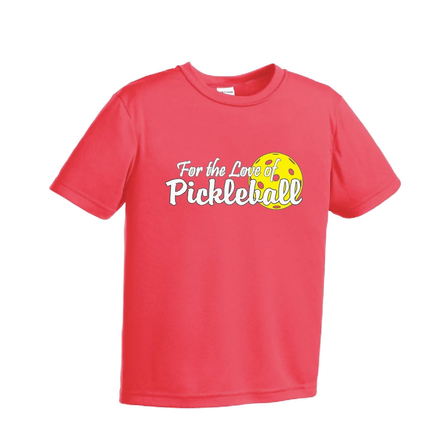 For the Love of Pickleball | Youth Short Sleeve Pickleball T-Shirts | 100% Polyester