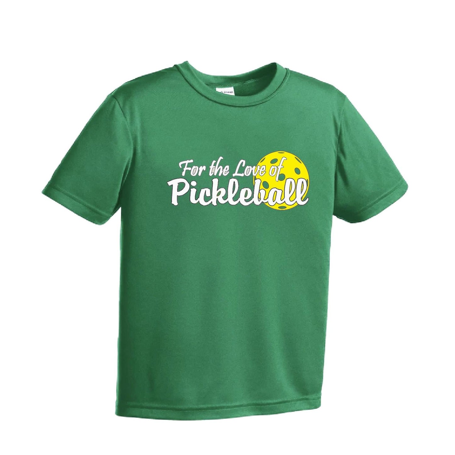 For the Love of Pickleball | Youth Short Sleeve Pickleball T-Shirts | 100% Polyester