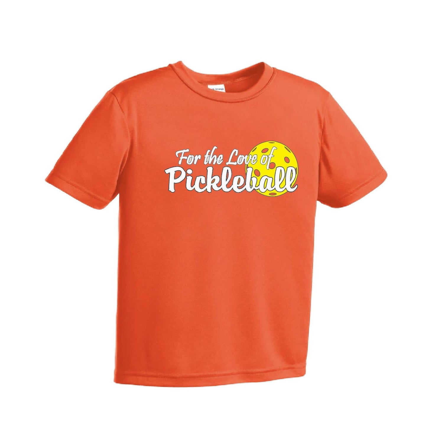 For the Love of Pickleball | Youth Short Sleeve Pickleball T-Shirts | 100% Polyester
