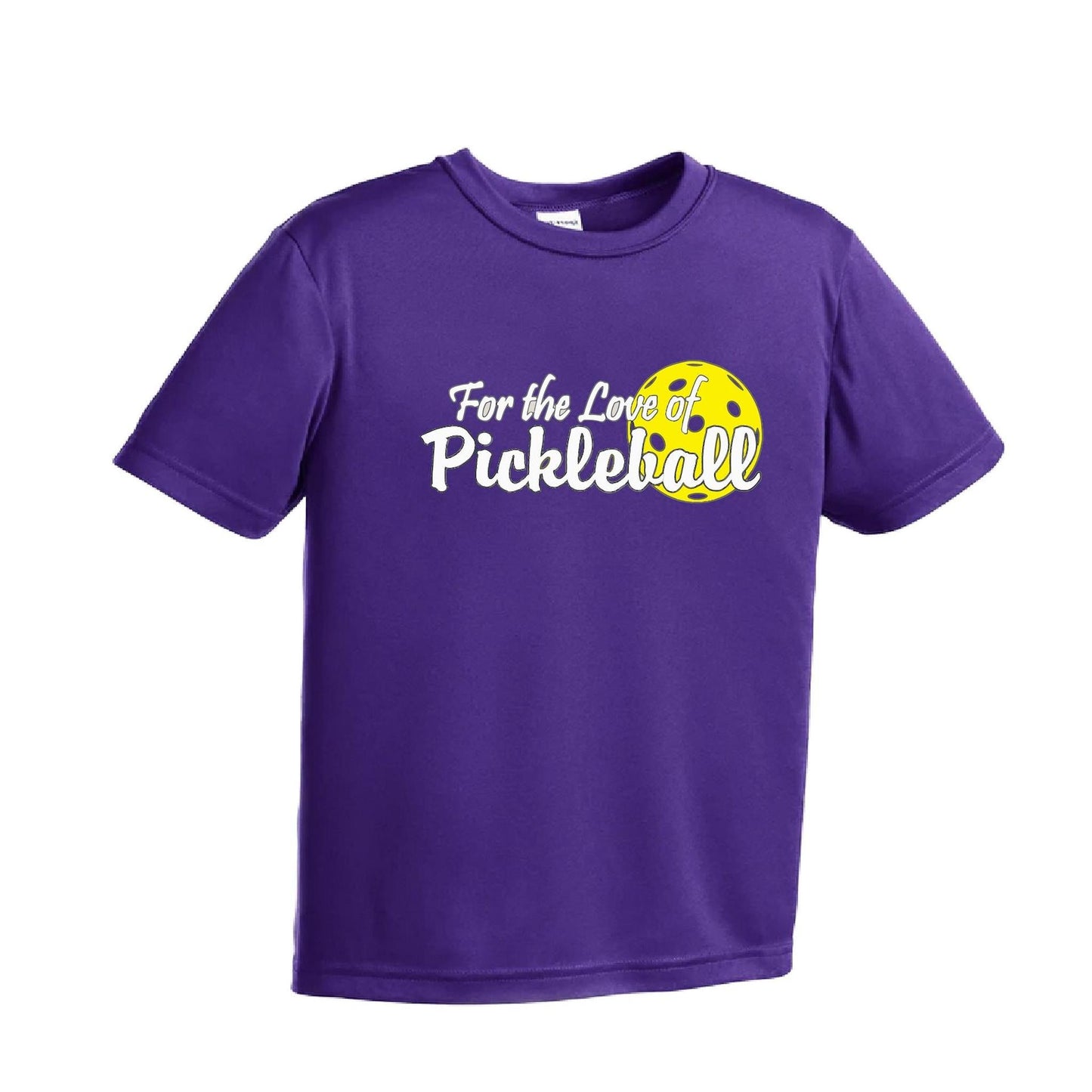 For the Love of Pickleball | Youth Short Sleeve Pickleball T-Shirts | 100% Polyester