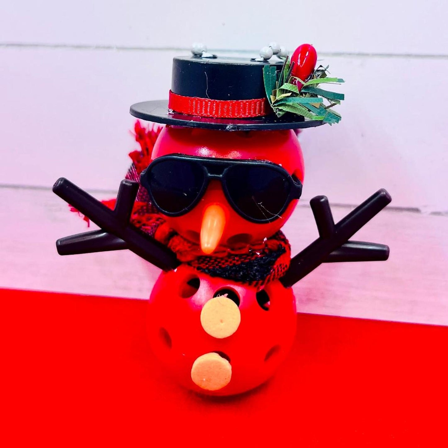Frosty The Dinking Snowman Pickleball Ornaments | Pickleball Christmas Gifts And Decor