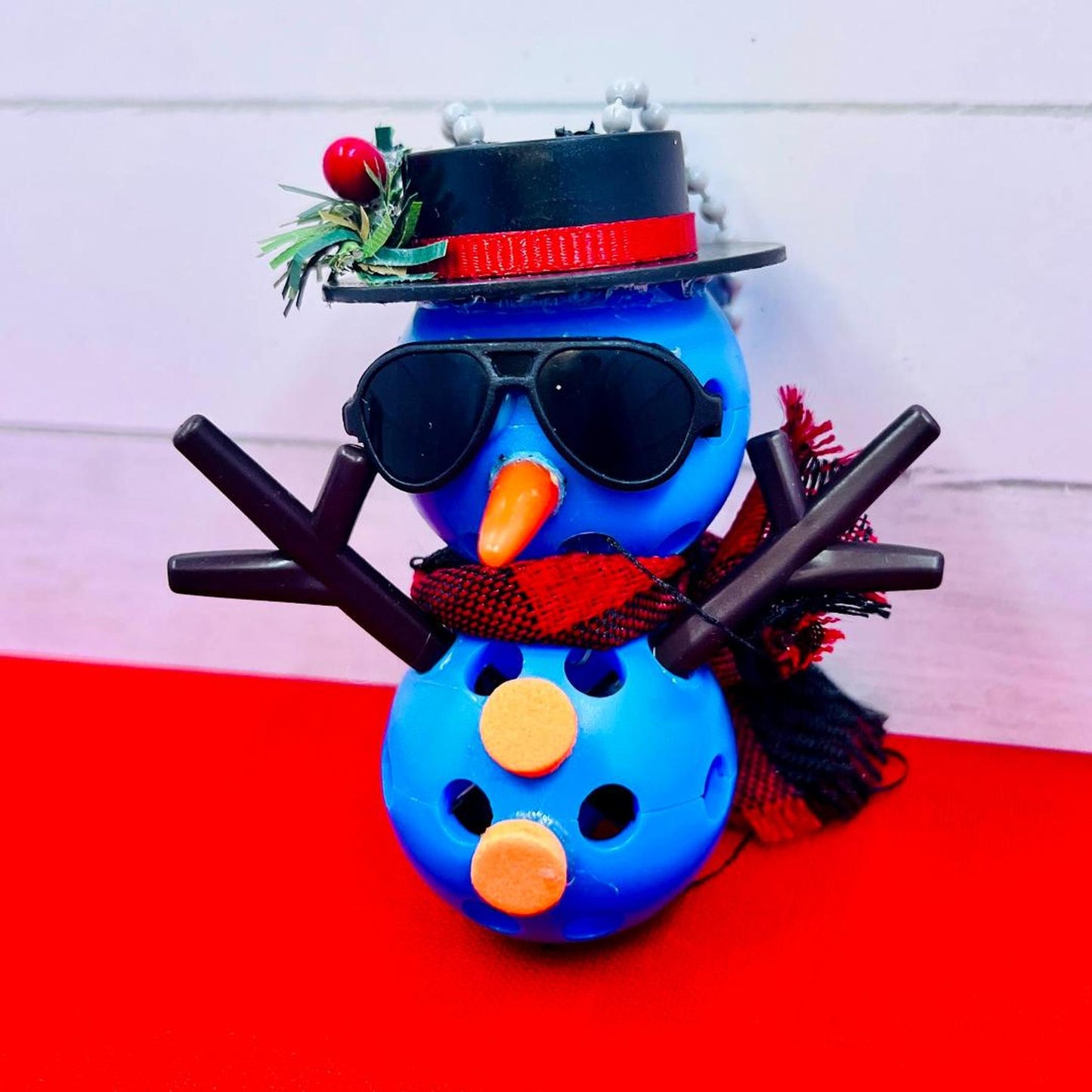 Frosty The Dinking Snowman Pickleball Ornaments | Pickleball Christmas Gifts And Decor