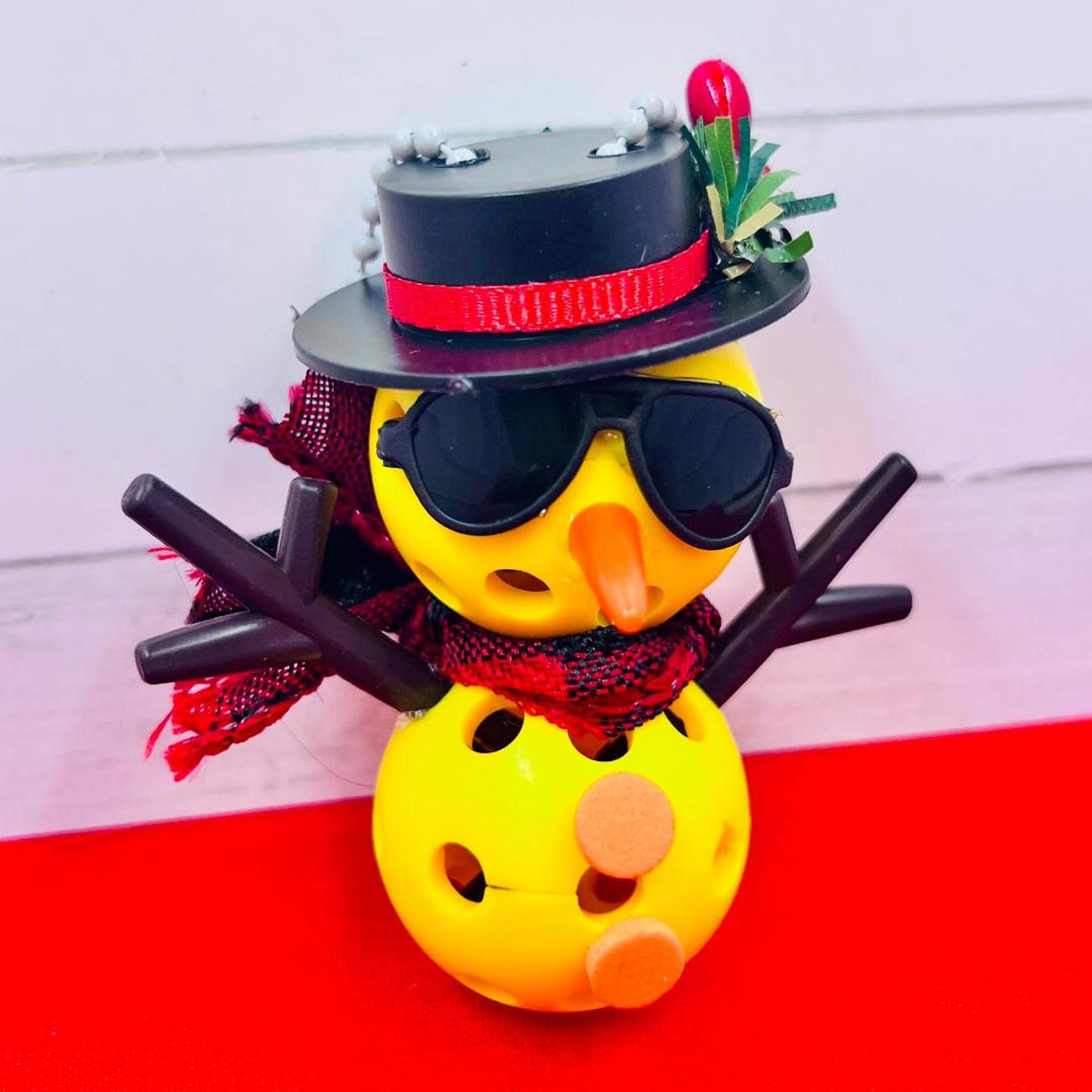 Frosty The Dinking Snowman Pickleball Ornaments | Pickleball Christmas Gifts And Decor