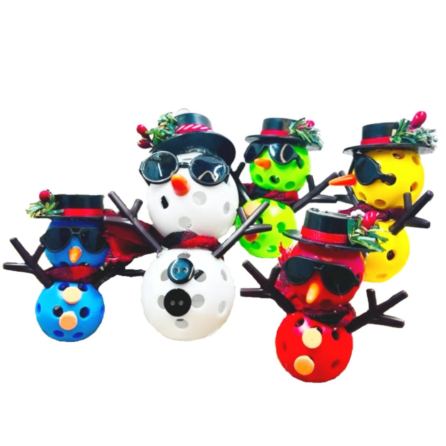 Frosty The Dinking Snowman Pickleball Ornaments | Pickleball Christmas Gifts And Decor