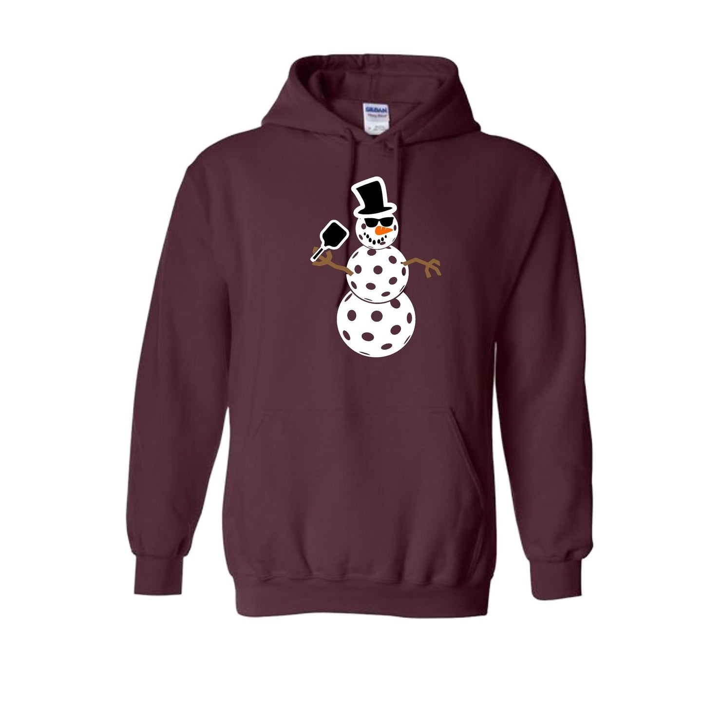 Frosty The Dinking Snowman | Unisex Hoodie Athletic Sweatshirt | 50% Cotton/50% Polyester