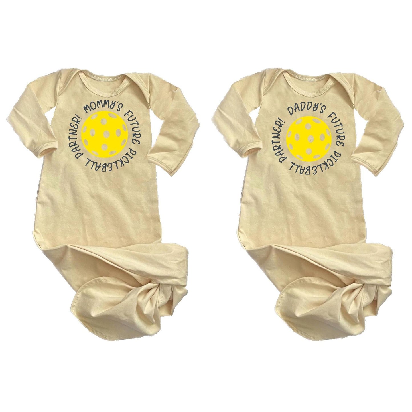 Future Mommy Or Daddy Pickleball Partner | Infant Knotted Sleeper
