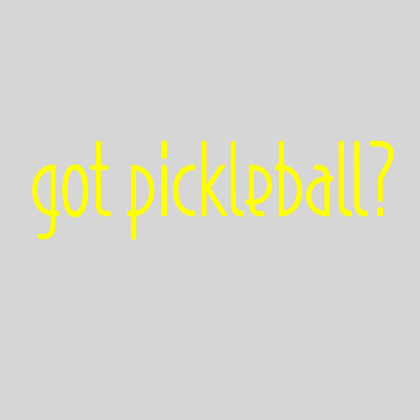 Got Pickleball? | Pickleball Car Decal And Pickleball Sticker | Customizable Color