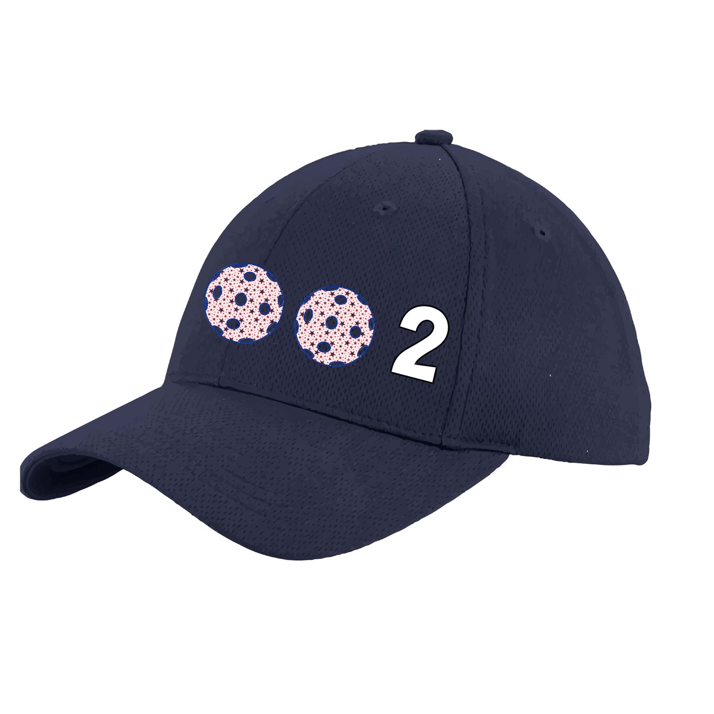 002 (Customizable 10 Pickleball Colors) | Pickleball Hat | Moisture-Wicking 100% Polyester
