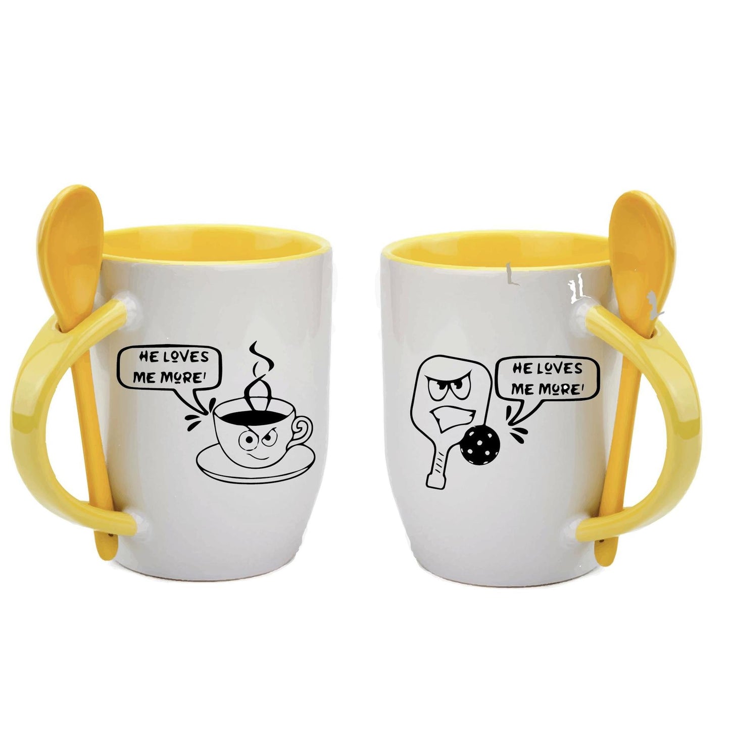 He loves Me More Than | Pickleball Coffee Cup | Fun Pickleball Gifts