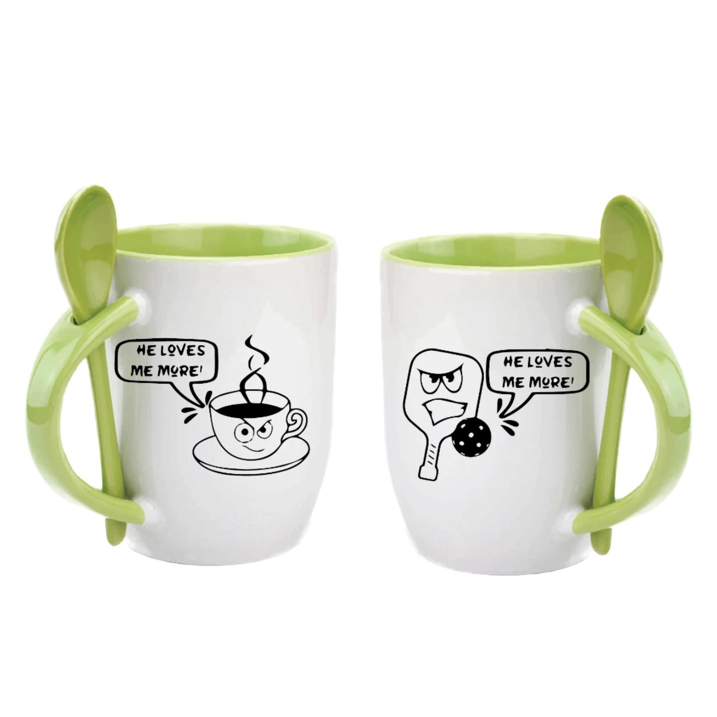 He loves Me More Than | Pickleball Coffee Cup | Fun Pickleball Gifts