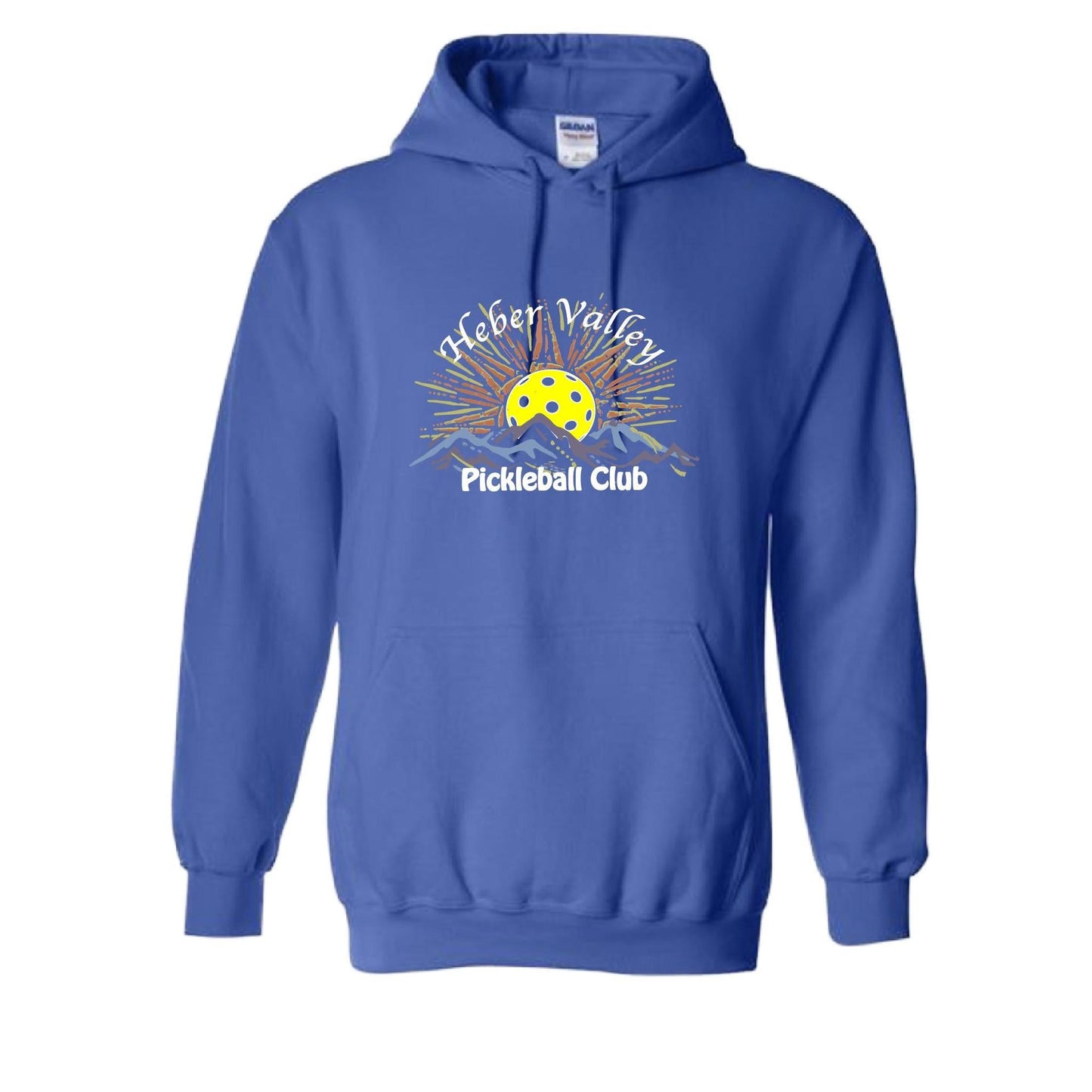 Heber Valley Pickleball Club (Customizable) | Unisex Hoodie Pickleball Sweatshirt | 50% Cotton 50% Polyester