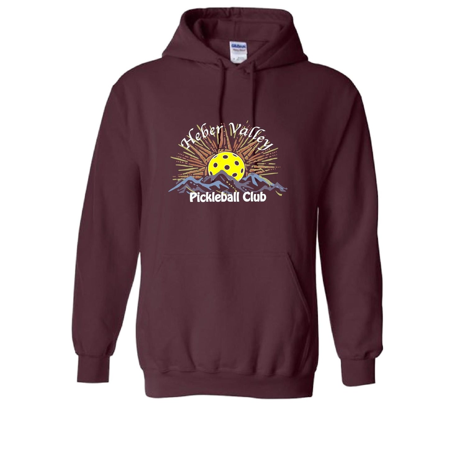 Heber Valley Pickleball Club (Customizable) | Unisex Hoodie Pickleball Sweatshirt | 50% Cotton 50% Polyester