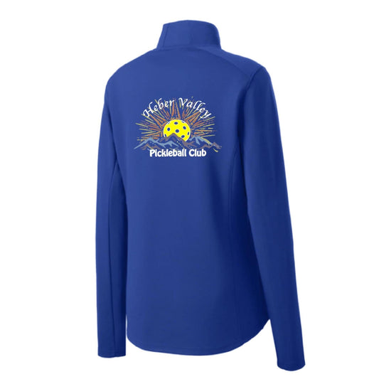 Heber Valley Pickleball Club (Customizable) | Women’s 1/4 Zip Pullover Athletic Performance Shirt | 100% Polyester
