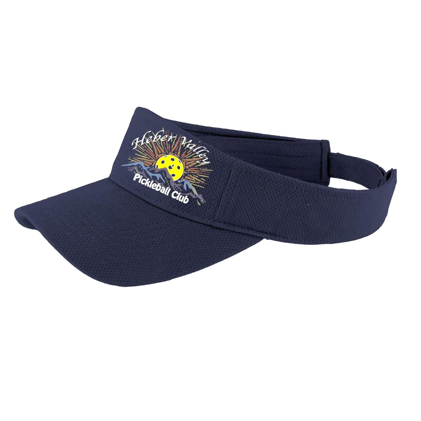 Heber Valley Pickleball Club | Pickleball Visors | Moisture Wicking 100% Polyester
