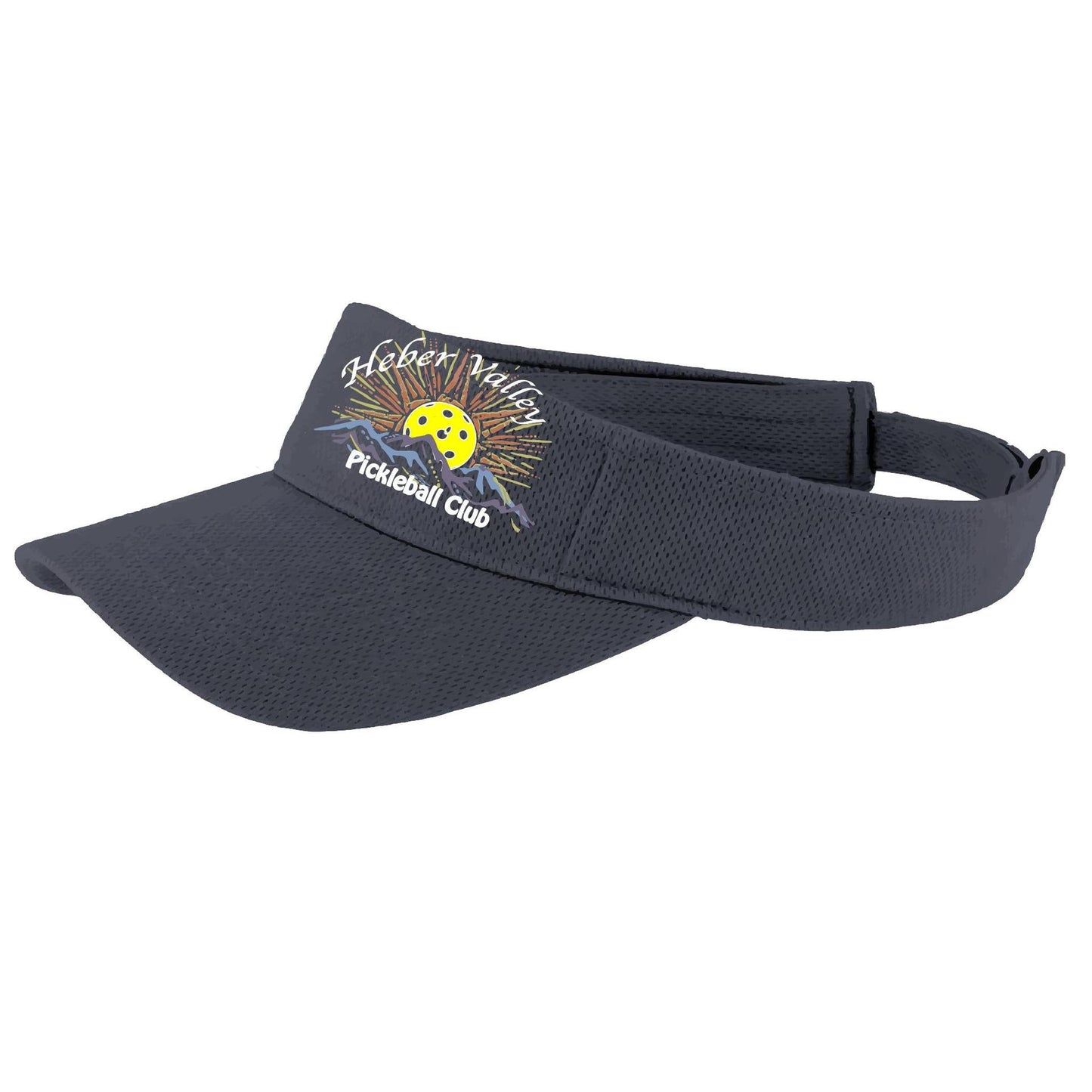 Heber Valley Pickleball Club | Pickleball Visors | Moisture Wicking 100% Polyester