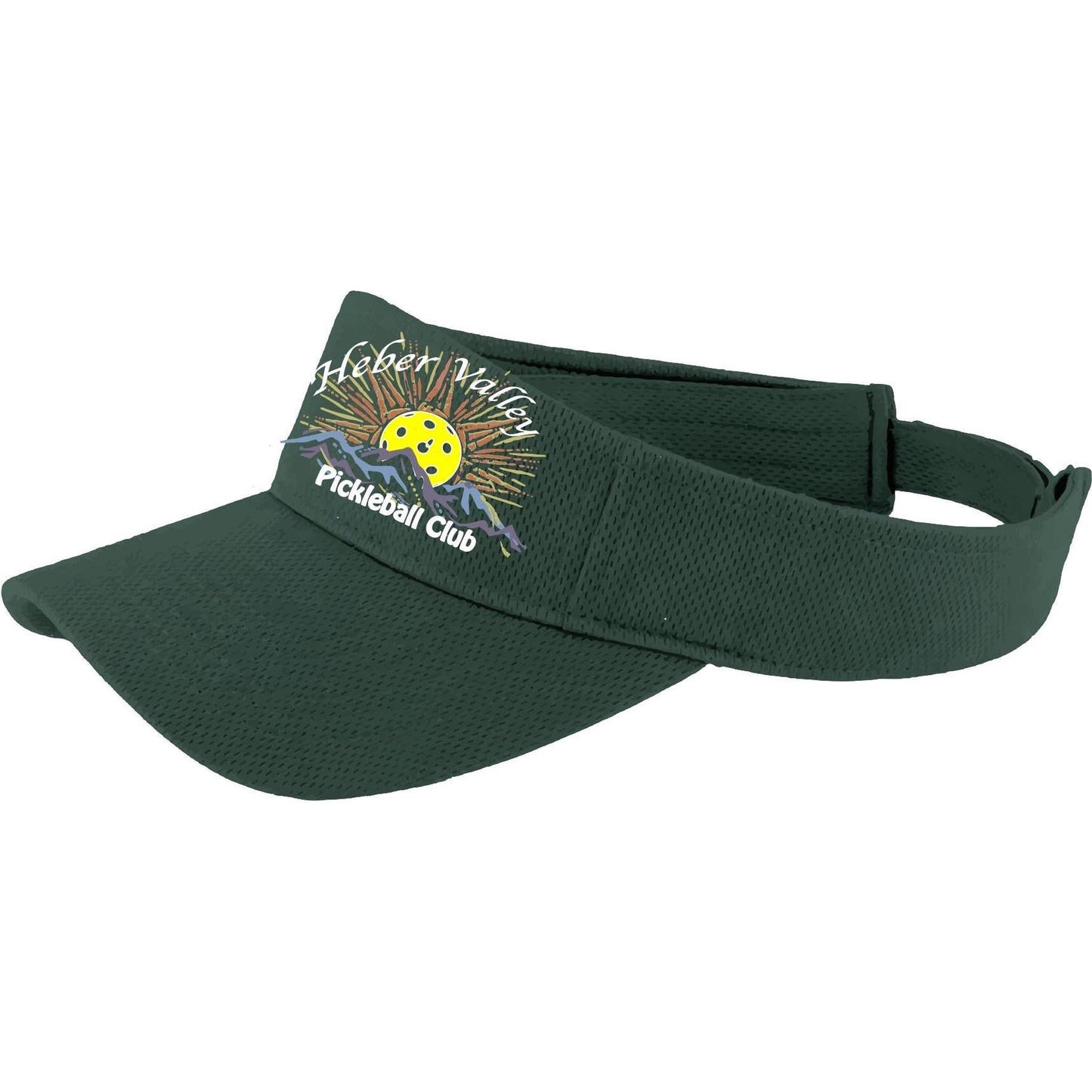 Heber Valley Pickleball Club | Pickleball Visors | Moisture Wicking 100% Polyester