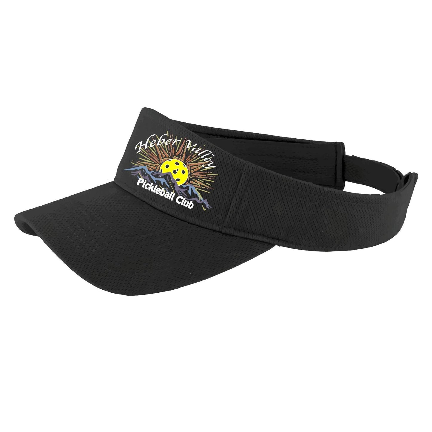 Heber Valley Pickleball Club | Pickleball Visors | Moisture Wicking 100% Polyester