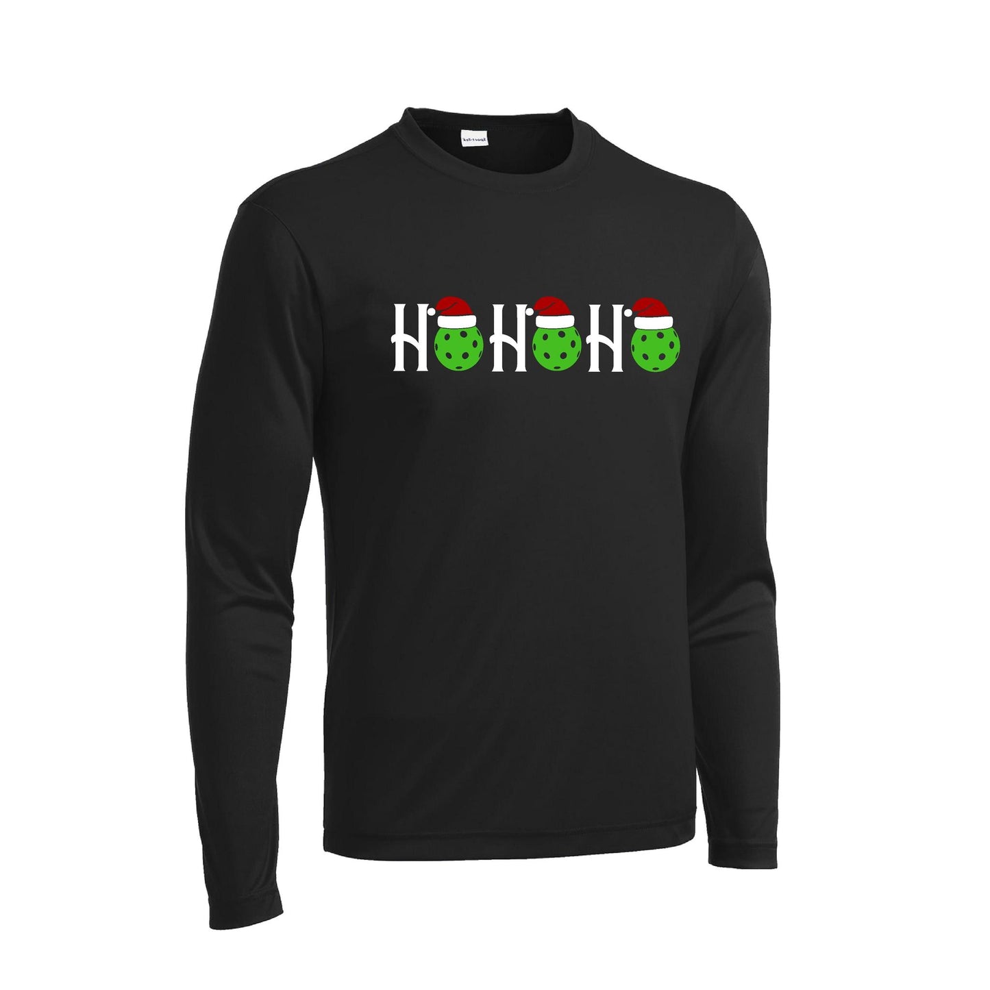 Ho Ho Ho | Men's Long Sleeve Athletic Performance T-Shirt | 100% Polyester
