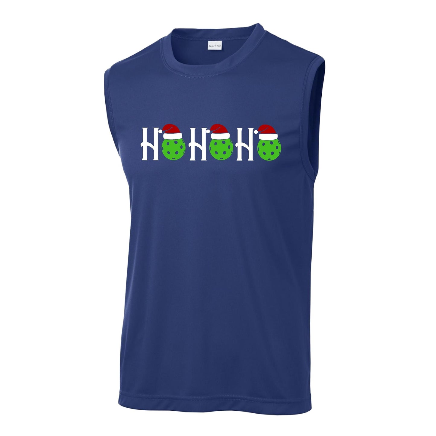 Ho Ho Ho | Men's Sleeveless Athletic Performance T-Shirt | 100% Polyester