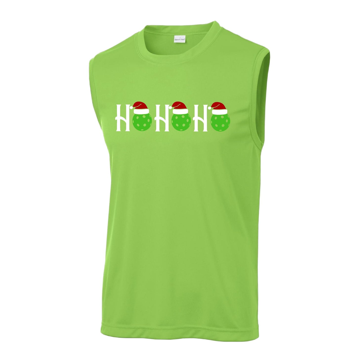 Ho Ho Ho | Men's Sleeveless Athletic Performance T-Shirt | 100% Polyester