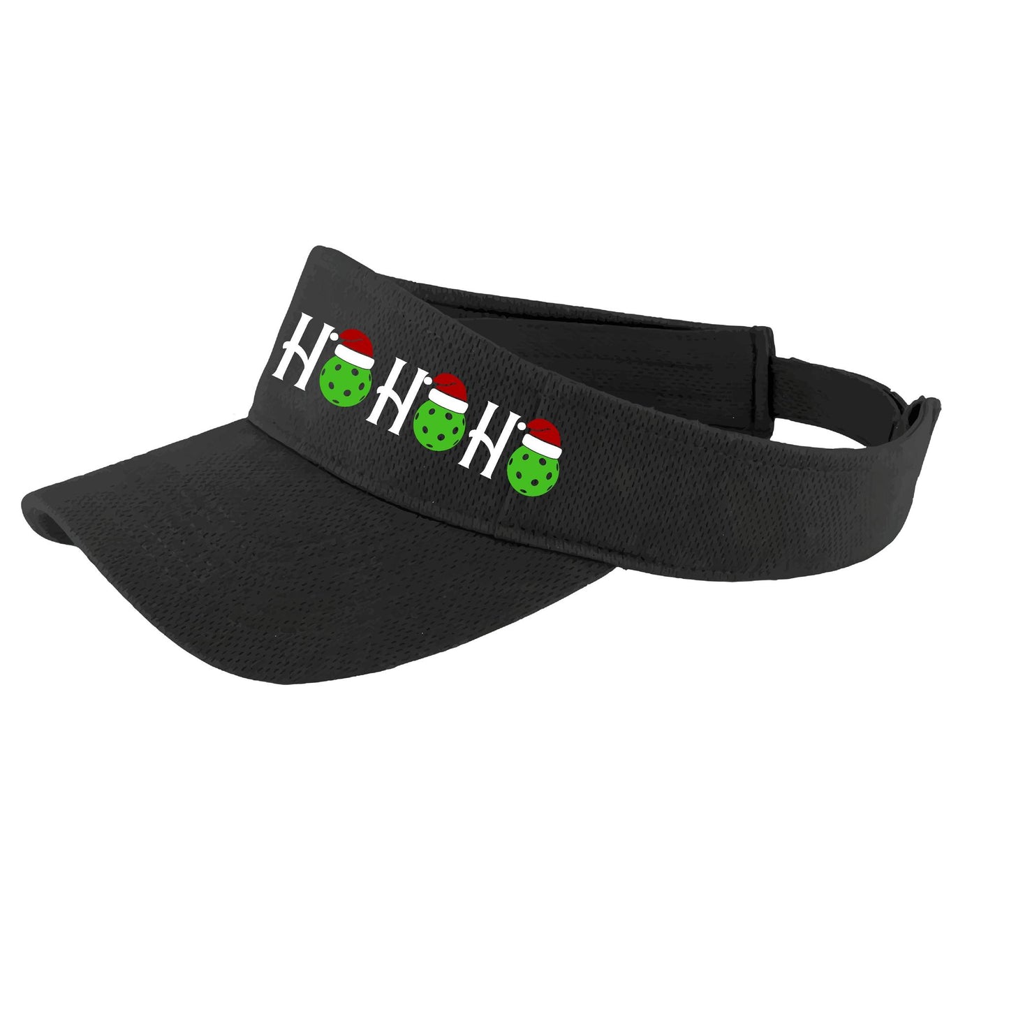 Ho Ho Ho | Pickleball Visors | Moisture Wicking 100% Polyester