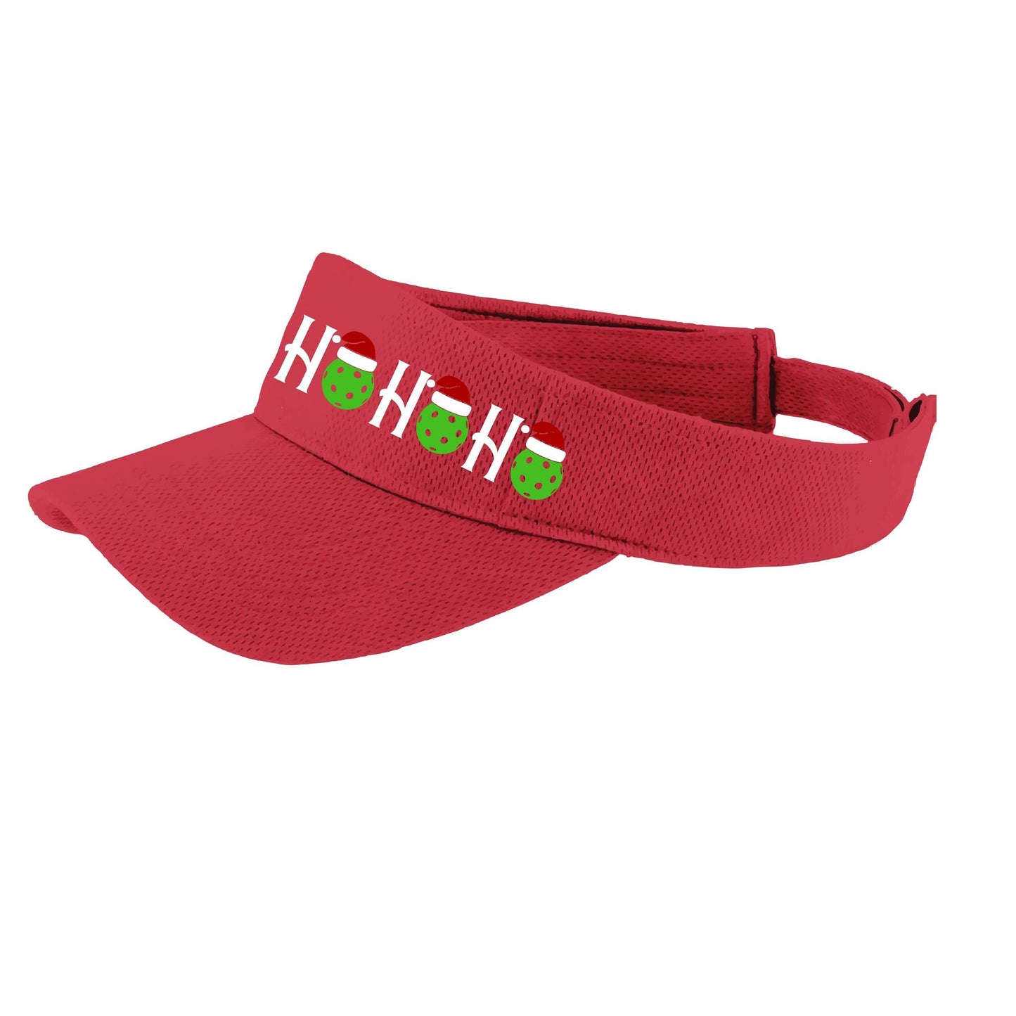 Ho Ho Ho | Pickleball Visors | Moisture Wicking 100% Polyester