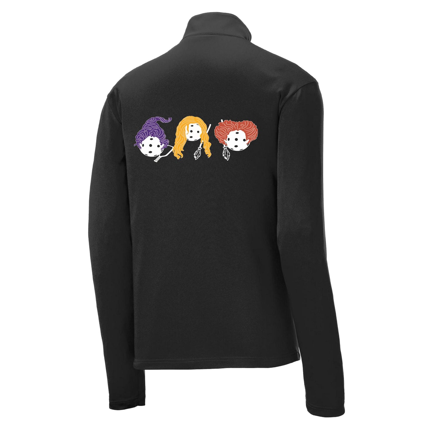 Hocus Pocus | Men's 1/4 Zip Long Sleeve Pullover Athletic Performance Shirt | 100% Polyester