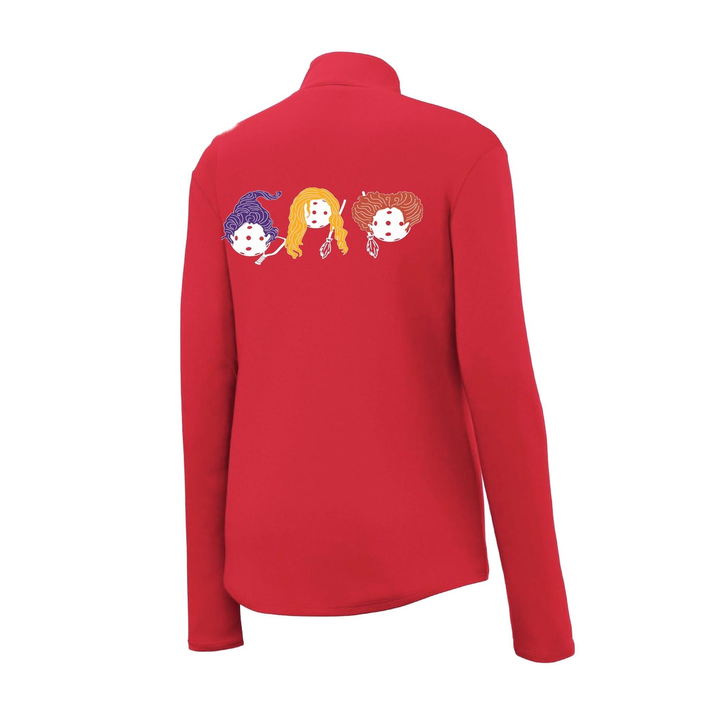 Hocus Pocus | Women's 1/4 Zip Pickleball Performance Pullover Shirt | 100% Polyester