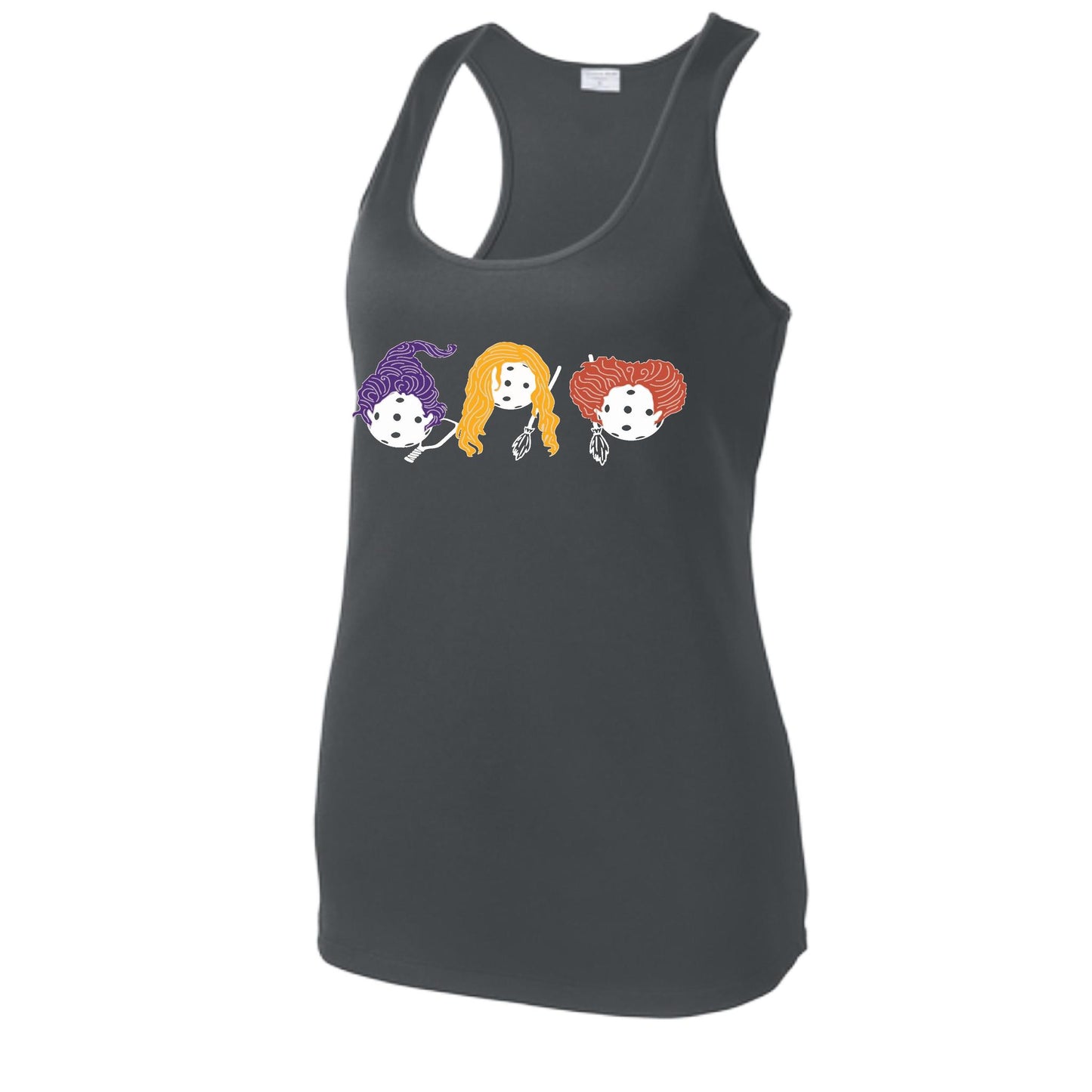 Hocus Pocus | Women's Racerback Pickleball Performance Tank | 100% Polyester