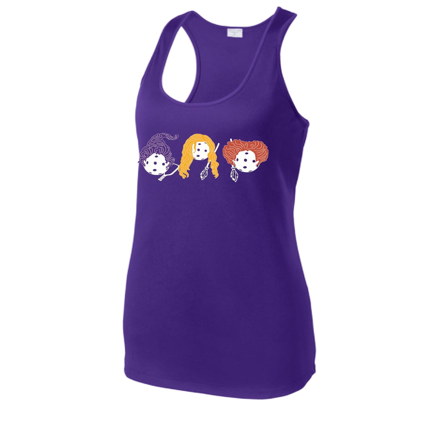 Hocus Pocus | Women's Racerback Pickleball Performance Tank | 100% Polyester