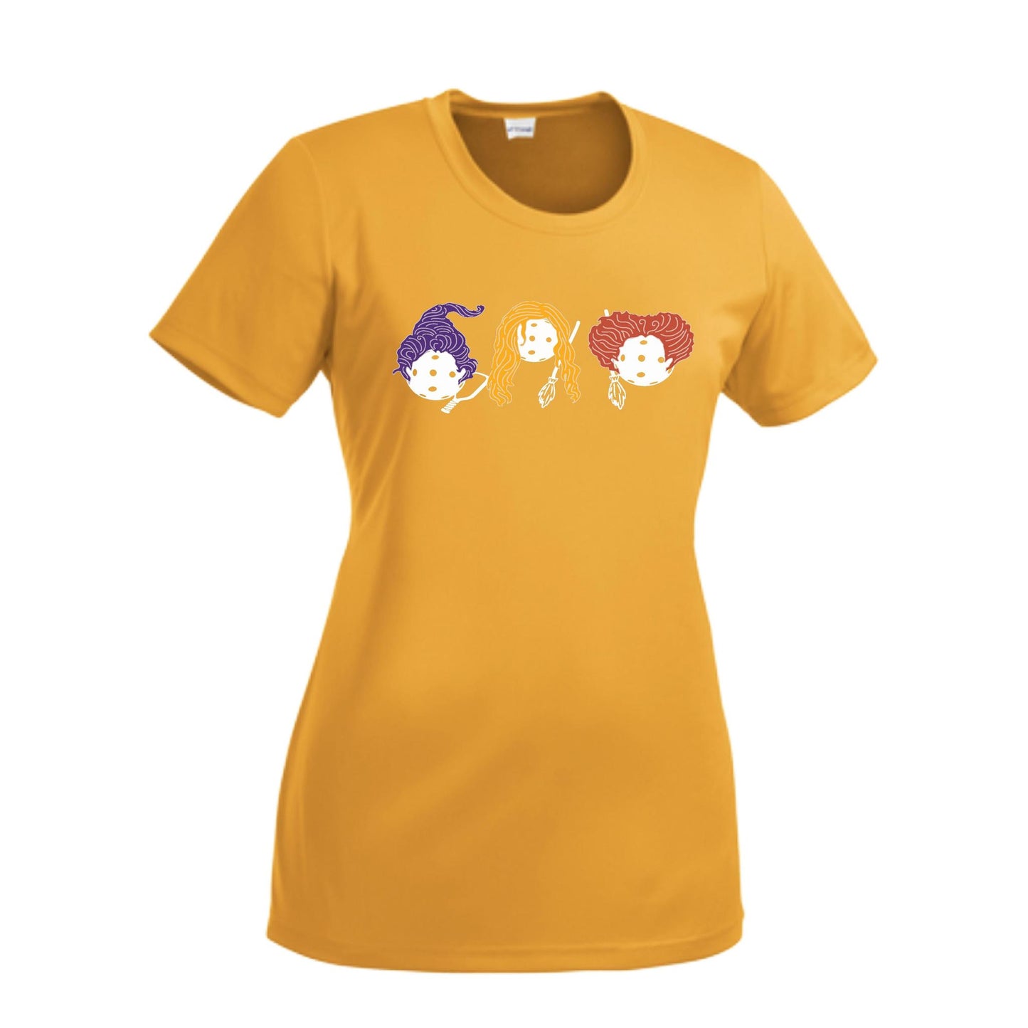 Hocus Pocus | Women’s Short Sleeve Crewneck Pickleball Performance T-Shirts | 100% Polyester