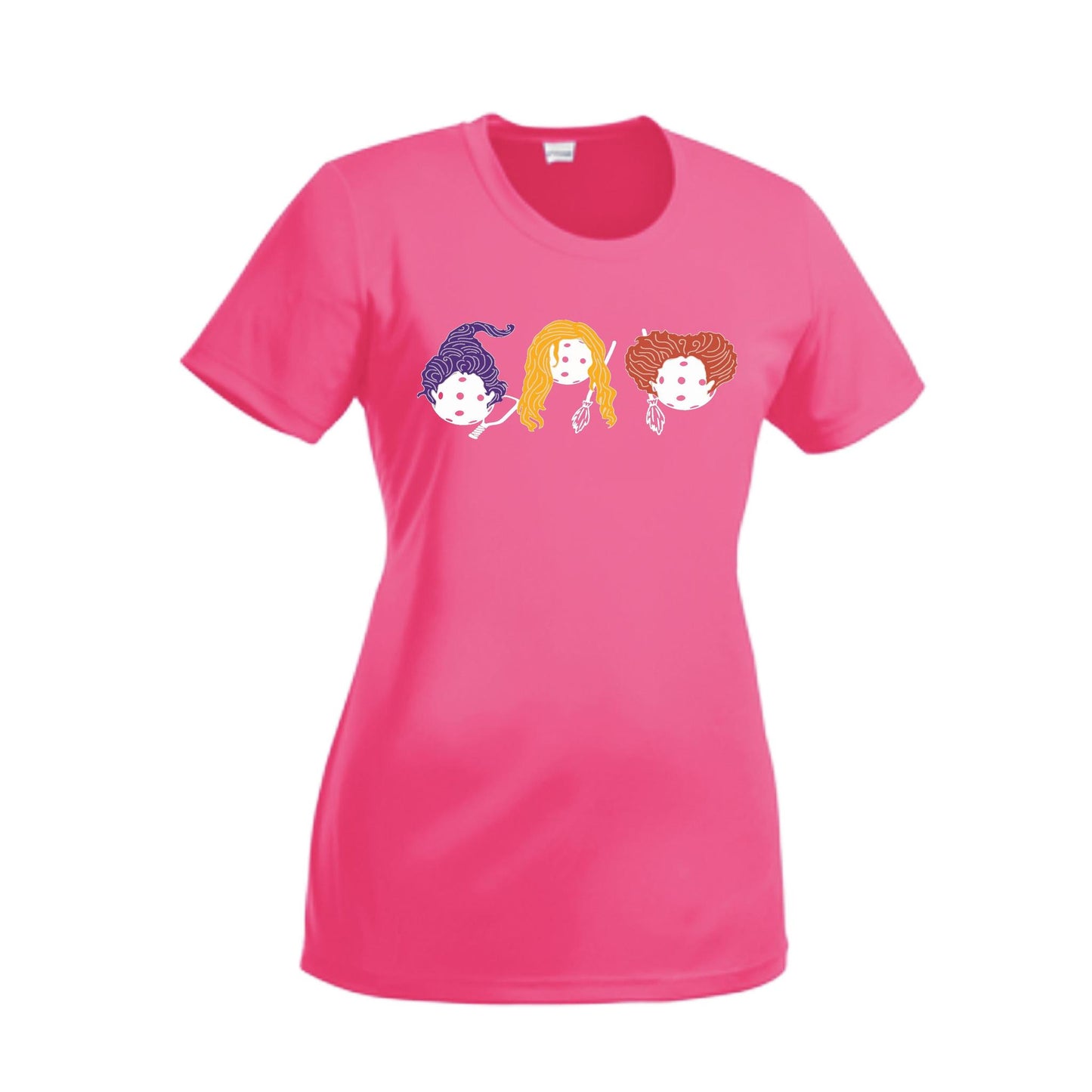 Hocus Pocus | Women’s Short Sleeve Crewneck Pickleball Performance T-Shirts | 100% Polyester