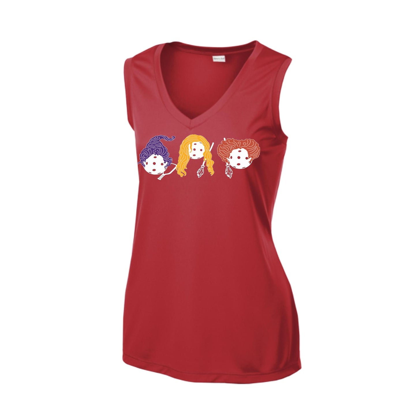 Hocus Pocus | Women’s Sleeveless Pickleball Performance T-Shirt | 100% Polyester