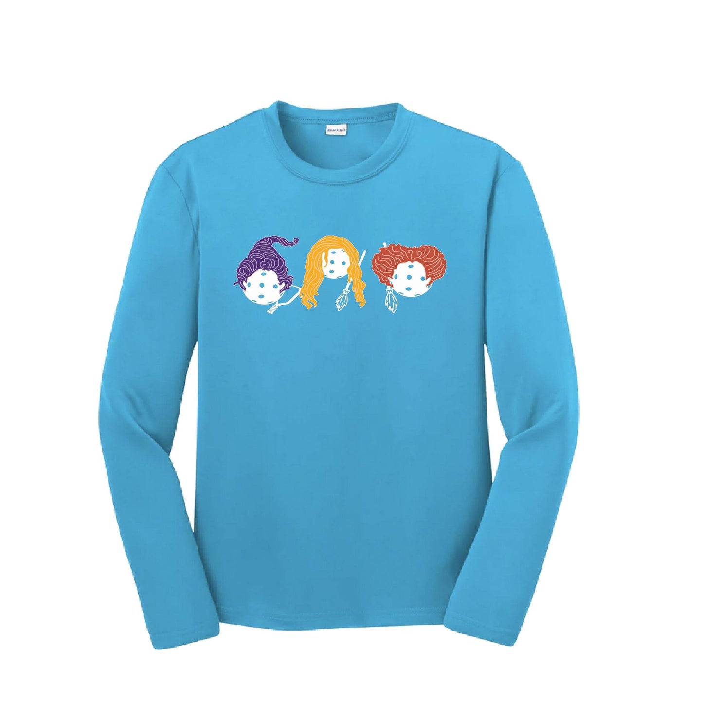 Hocus Pocus | Youth Long Sleeve Pickleball Performance T-Shirts | 100% Polyester