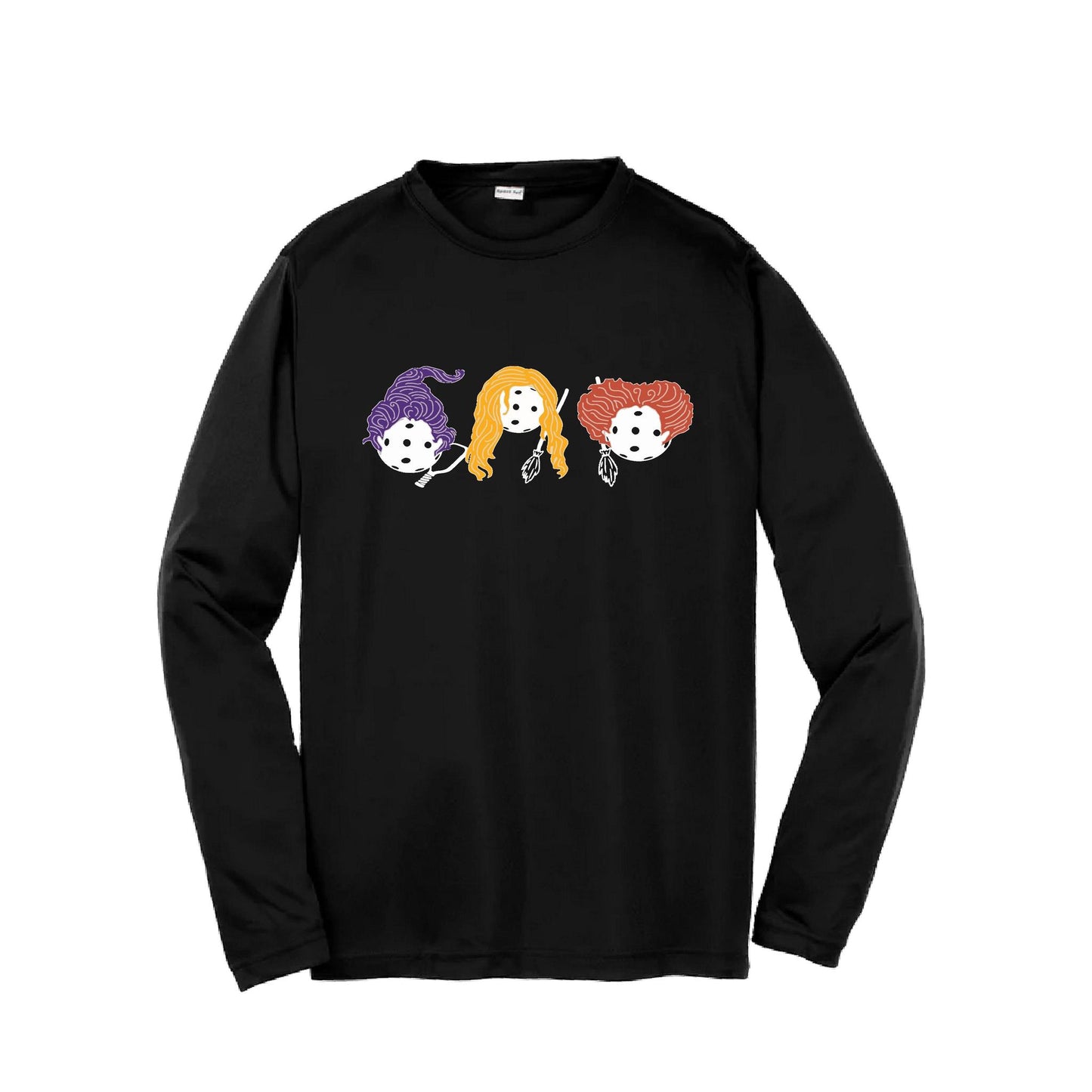 Hocus Pocus | Youth Long Sleeve Pickleball Performance T-Shirts | 100% Polyester