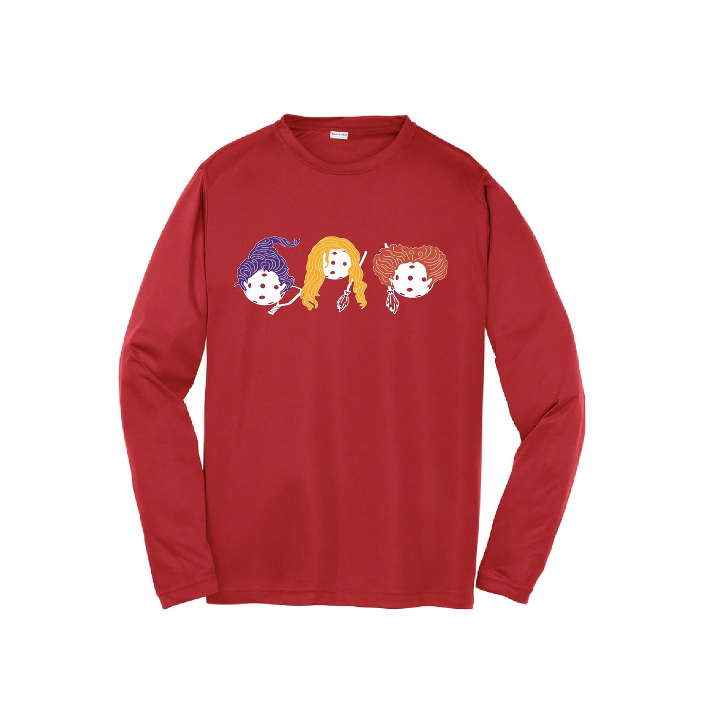 Hocus Pocus | Youth Long Sleeve Pickleball Performance T-Shirts | 100% Polyester