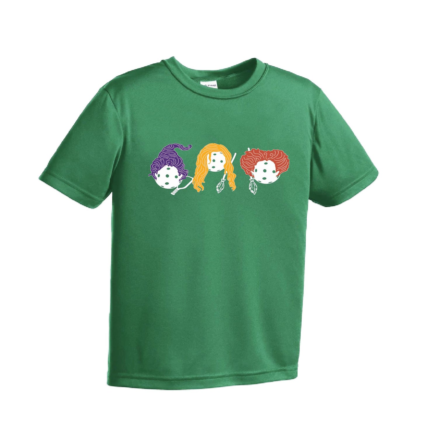 Hocus Pocus | Youth Short Sleeve Pickleball Performance T-Shirts | 100% Polyester