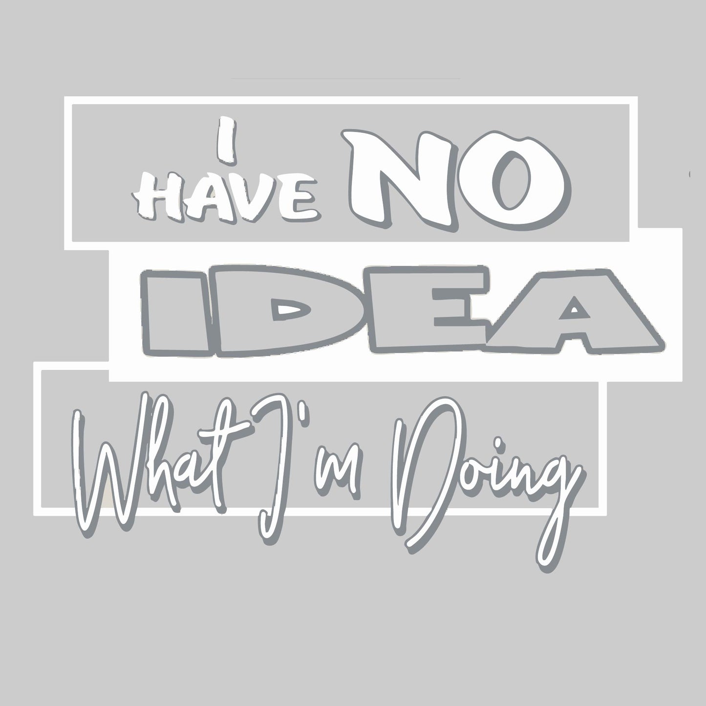 I Have No Idea What I'm Doing | Men's 1/4 Zip Long Sleeve Pullover Athletic Performance Shirt | 100% Polyester