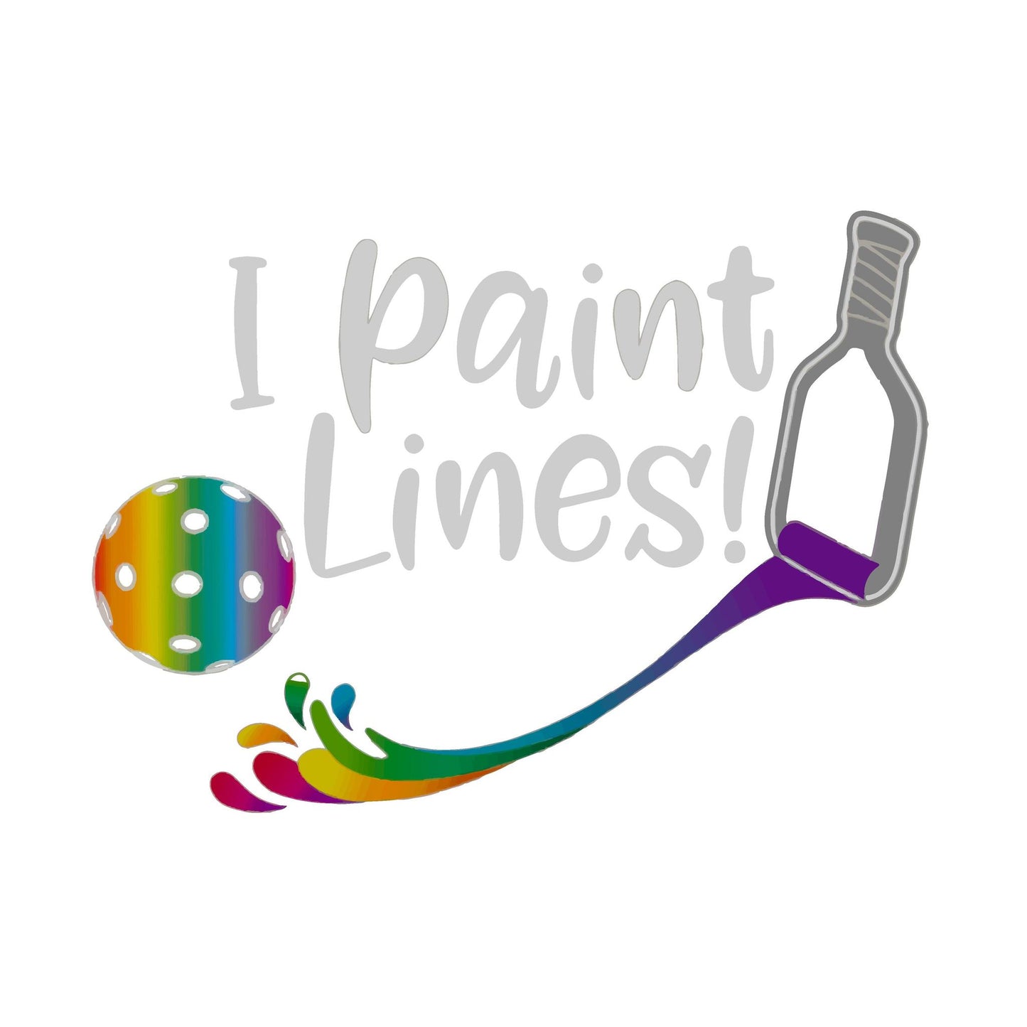 I Paint Pickleball Lines | Women’s Fitted Hoodie Pickleball Sweatshirt | 50% Cotton 50% Poly Fleece