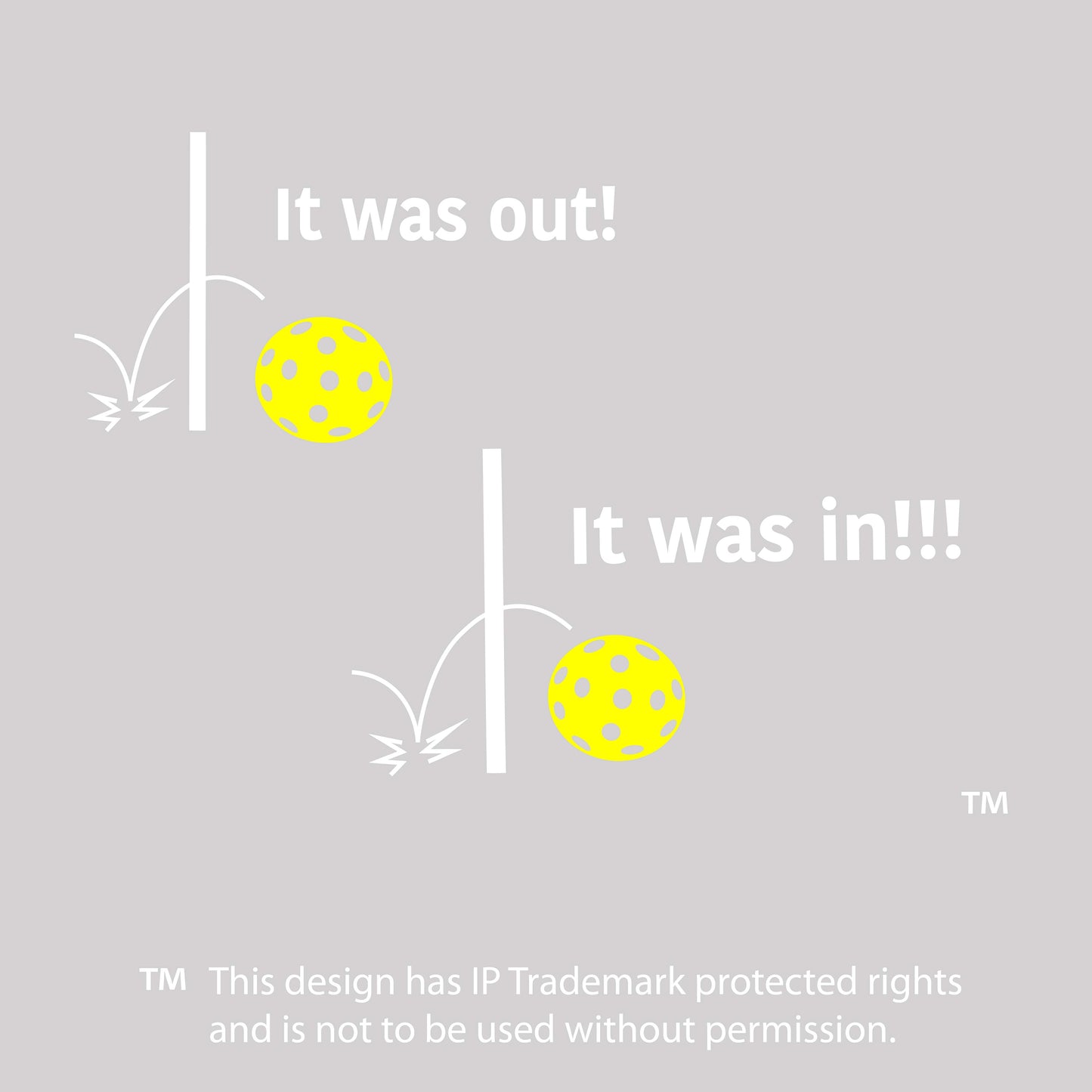 It was out! It was in!!! | Pickleball Sports Convertible Tote Bag | Medium Size Court Tote Bag