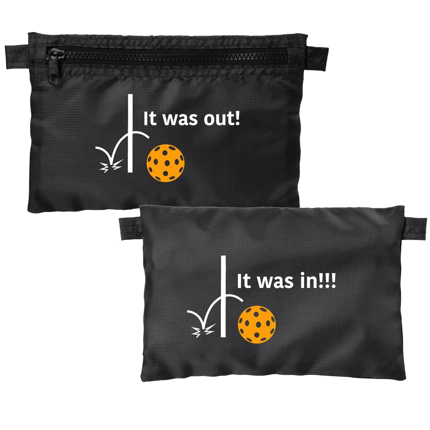 It was out! It was in!!! | Pickleball Cosmetic Stash Pouch Bag | Small Size Court Stash Bag