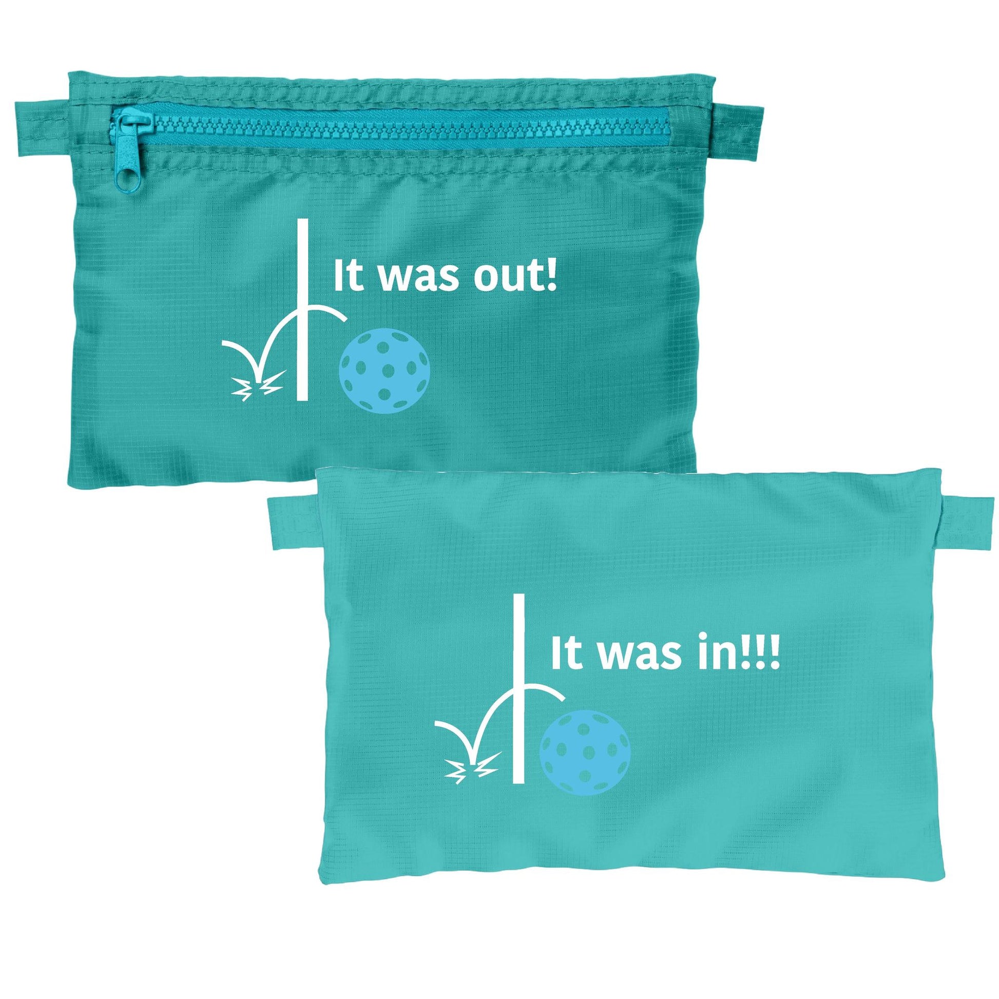 It was out! It was in!!! | Pickleball Cosmetic Stash Pouch Bag | Small Size Court Stash Bag